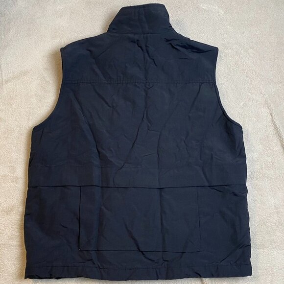 Old Navy Black Utility Vest S Nylon Shell Polyester Rayon Lining - Picture 9 of 9